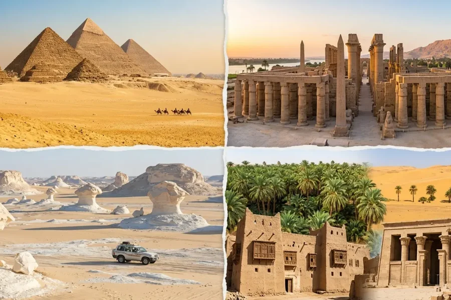 6 DAYS / 5 NIGHTS — CAIRO & LUXOR & white Desert & Bahariya OASIS & Dakhla & Kharga